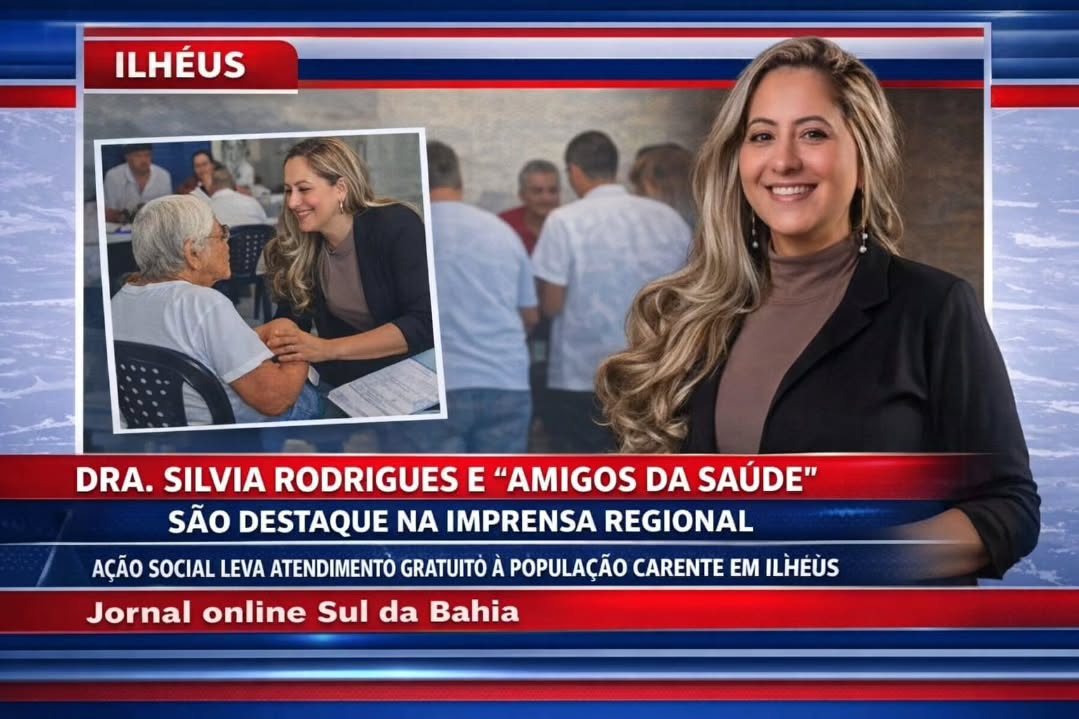 Reportagem do Jornal Sul da Bahia sobre Dra. Sílvia e o Projeto Amigos da Saúde