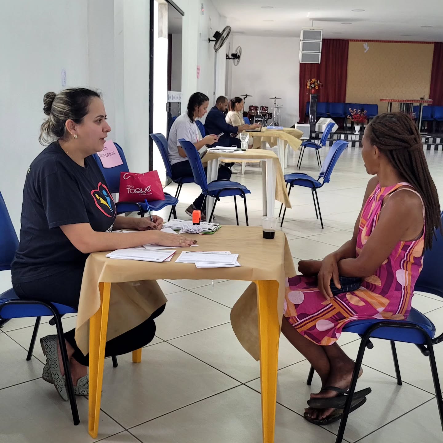 Atendimento de clínica geral em mutirão comunitário