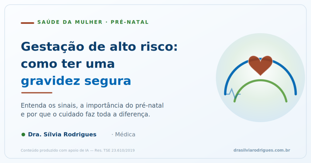 gestante em consulta de pré-natal de alto risco